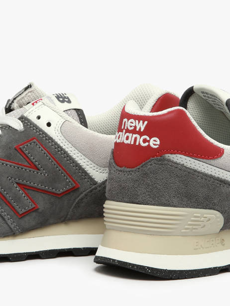 Sneakers 574 Uit Leder New balance Grijs boy U574QGY ander zicht 2