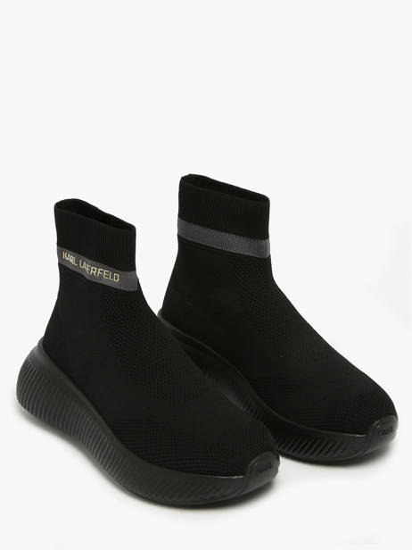 Sok Sneakers Kreeper Run Mid Karl lagerfeld Zwart women KL64444 ander zicht 1