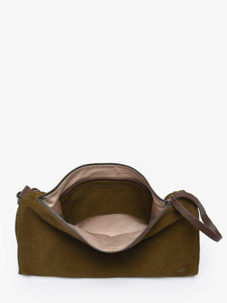 Schoudertas Leather Leder Biba Groen leather BEV2L ander zicht 2