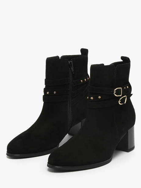 Enkellaarsjes Met Hak Uit Leder Gabor Zwart women 17 ander zicht 1