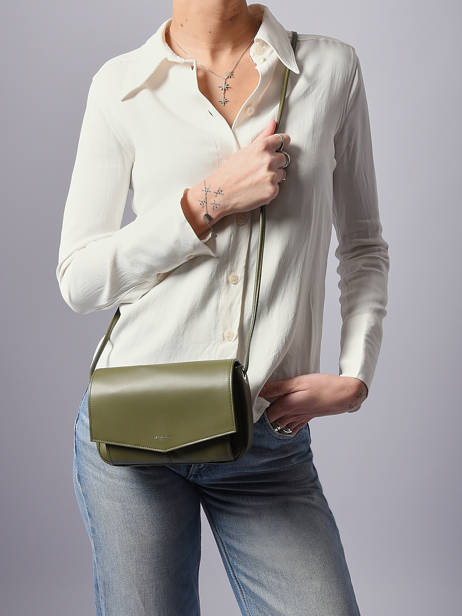 Cross Body Tas Charlotte Leder Le tanneur Groen charlotte TOTT3C01 ander zicht 1