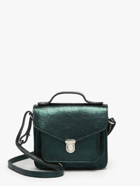 Cross Body Tas Melle George Xs Minuit Leder Paul marius Groen minuit GEORXMIN