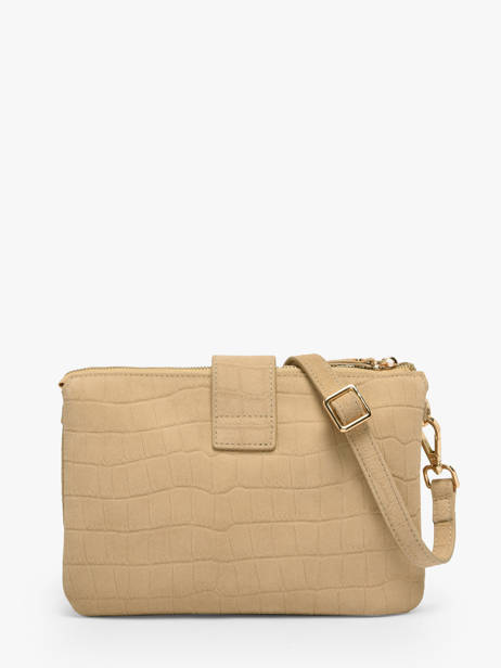 Cross Body Tas Equestre Croco Leder Etrier Beige equestre croco EECQ0143 ander zicht 4
