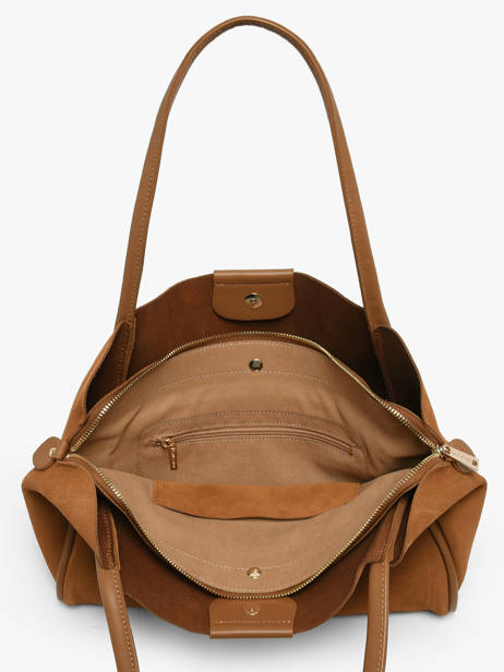 Schoudertas Suede Ida Leder Lancaster Bruin suede ida 102 ander zicht 3