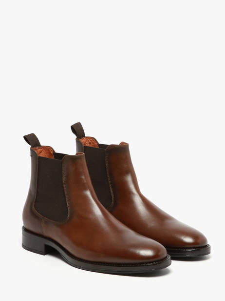 Chelsea Boots Uit Leder Kost Bruin men B ander zicht 1