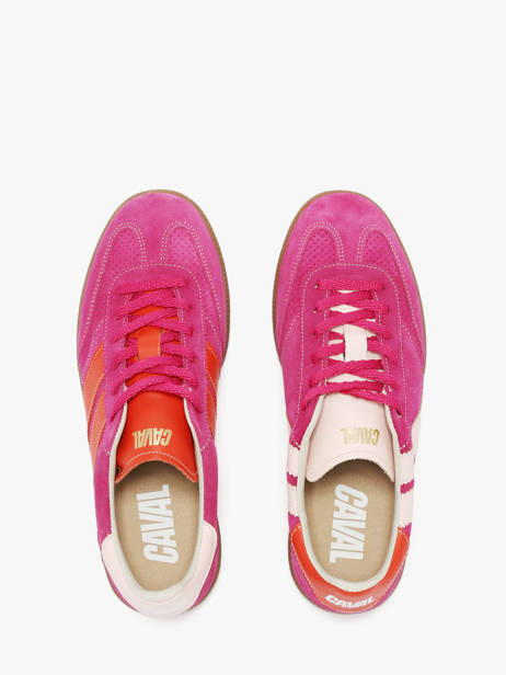 Sneakers Uit Leder Caval Roze women BAPULS79 ander zicht 3