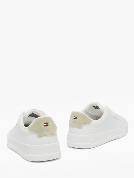 Sneakers Uit Leder Tommy hilfiger Wit men 536702X ander zicht 3