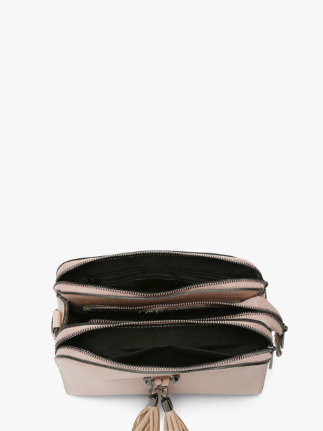 Cross Body Tas Caviar Leder Milano Beige caviar CA21101 ander zicht 3