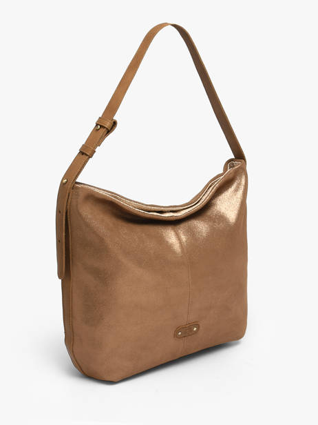 Schoudertas Vintage Leder Mila louise Bruin vintage 23047XC ander zicht 2