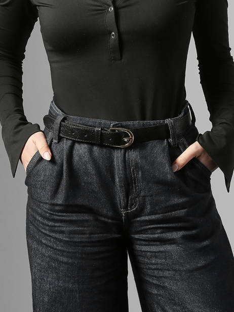 Riem Nine Leder Milano Zwart nine NI25067 ander zicht 1