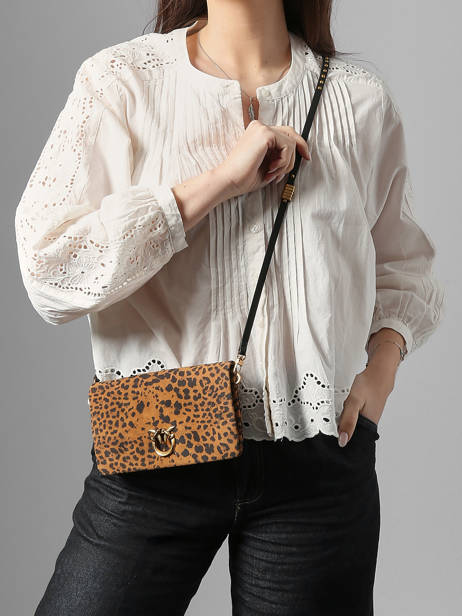 Cross Body Tas Love Bag Soft Pinko Bruin love bag soft 6023A32A ander zicht 1