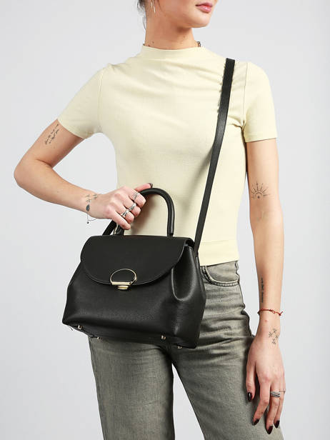 Cross Body Tas Milano Pia Leder Lancaster Zwart milano pia 131 ander zicht 1