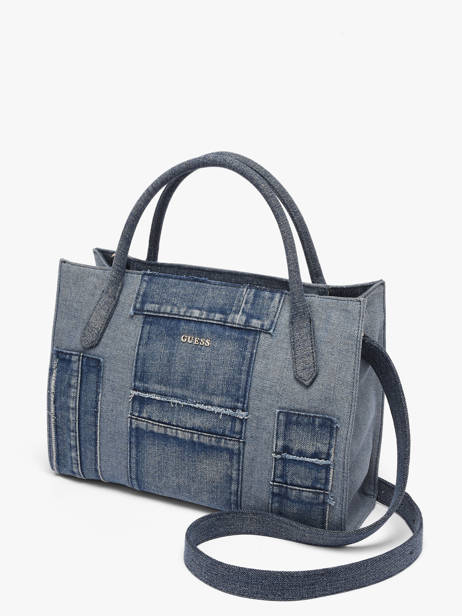 Cross Body Tas Jodi Katoen Guess Blauw jodi DM976922 ander zicht 2