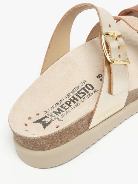 Slippers Uit Leder Mephisto Goud women P5146954 ander zicht 2
