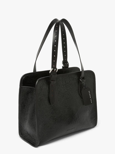 Schoudertas Eclipse Leder Paul marius Zwart eclipse CABASECL ander zicht 2