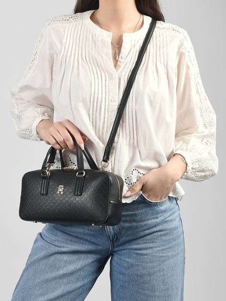 Cross Body Tas Tommy hilfiger Zwart th flag AM14138 ander zicht 1