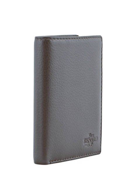 Portefeuille Leder Yves renard Bruin foulonne 23419 ander zicht 1