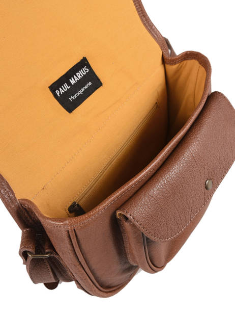 Cross Body Tas Le Vagabond Leder Paul marius Bruin vintage VAGABOND ander zicht 4