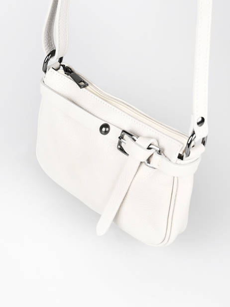 Cross Body Tas Caviar Leder Milano Wit caviar G1421N ander zicht 2