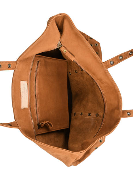 Handtas Cabas Cuir Leder Vanessa bruno Bruin cabas cuir 22V40409 ander zicht 3