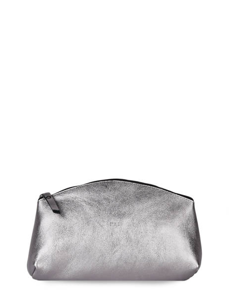 Etui Etincelle Metallic Leder Etrier Zilver etincelle irisee EETI753