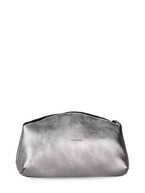 Etui Etincelle Metallic Leder Etrier Zilver etincelle irisee EETI753 ander zicht 2
