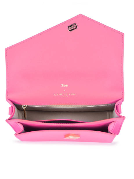 Cross Body Tas Zoé Leder Lancaster Roze zoe 10 ander zicht 3