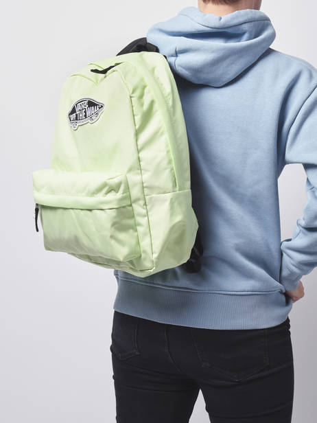 Rugzak 1 Compartiment Vans Groen backpack VN0A3UI6 ander zicht 2