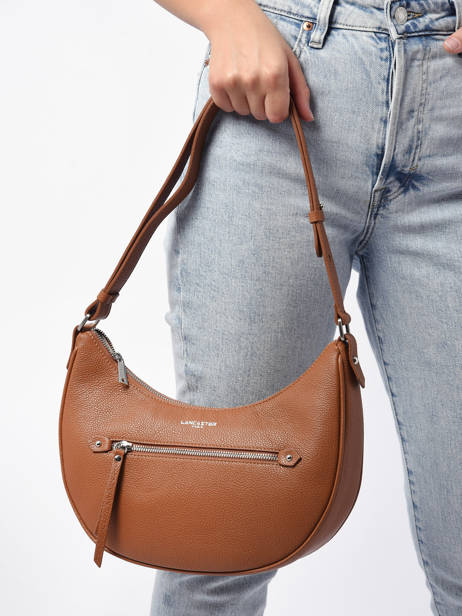 Cross Body Tas Firenze Leder Lancaster Beige firenze 2 ander zicht 1