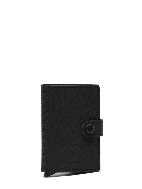 Kaarthouder Leder Secrid Zwart carbon 22423-28