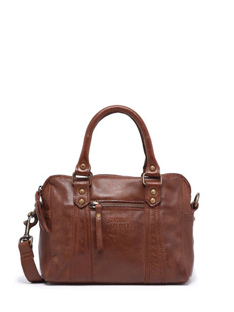 Cross Body Tas Cow Leder Basilic pepper Bruin cow BCOW57