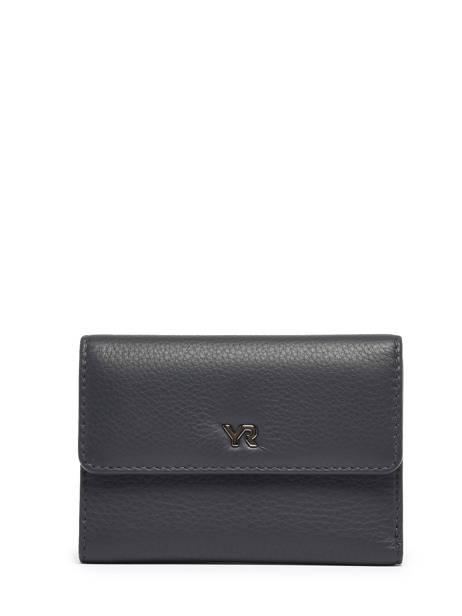 Portefeuille Leder Yves renard Blauw foulonne QBAA3028