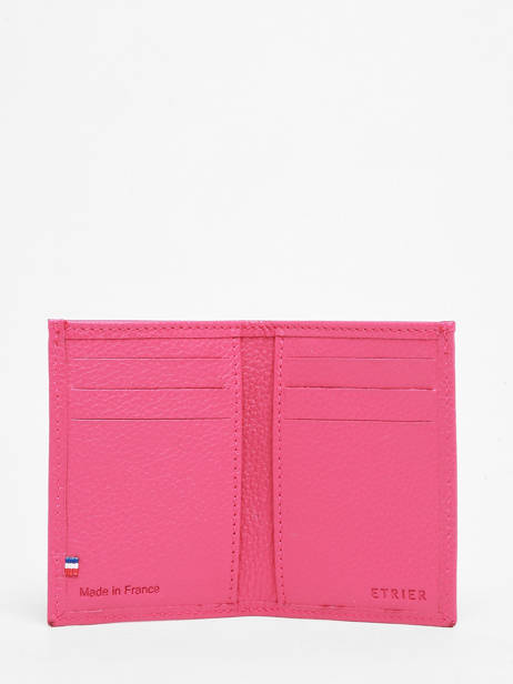 Kaarthouder Madras Leder Etrier Roze madras EMAD013 ander zicht 1